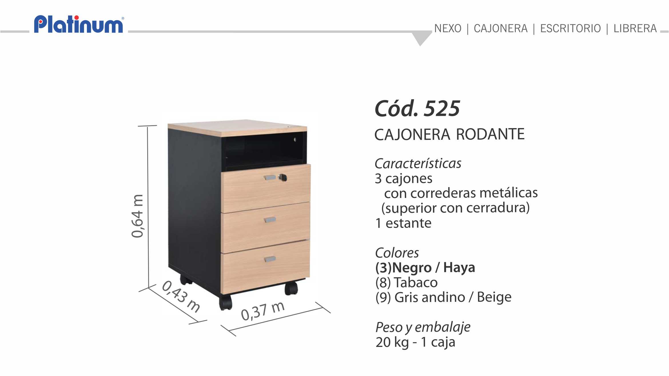 CAJONERA RODANTE