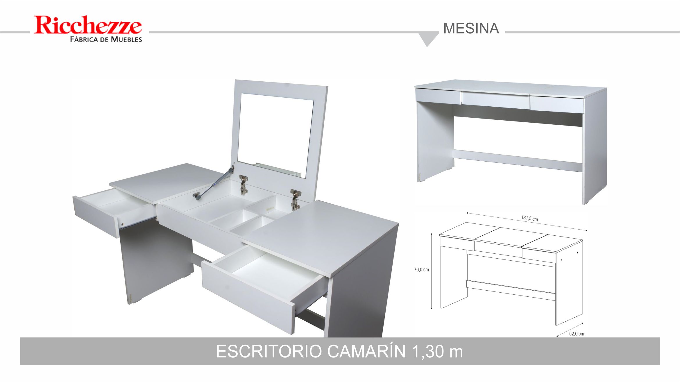 Escritorio Camarín 1,30 M